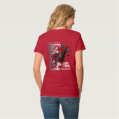 Tanz mit Pferd (Dunkler Modus) | Frauen V-Neck T-Shirt (Rückseite Vollansicht)