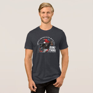 Tanz mit Pferd (Dunkler Modus)   Herren Tri-Blend Shirt