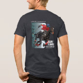 Tanz mit Pferd (Dunkler Modus) | Herren Tri-Blend Shirt (Rückseite)