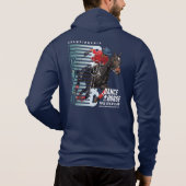 Tanz mit Pferd (Dunkler Modus) | Männer mit Vollzi Hoodie (Rückseite)