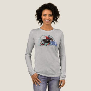 Tanz mit Pferd (Heller Modus) Frauen Langarm Tri-Blend Shirt