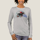 Tanz mit Pferd (Heller Modus) | Frauen Langarm Tri-Blend Shirt (Vorderseite)