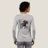 Tanz mit Pferd (Heller Modus) | Frauen Langarm Tri-Blend Shirt (Voller Rückseite)