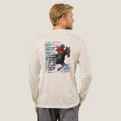 Tanz mit Pferd (Heller Modus) | Männer Langarm Tri-Blend Shirt (Voller Rücken)