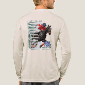 Tanz mit Pferd (Heller Modus) | Männer Langarm Tri-Blend Shirt (Rückseite)