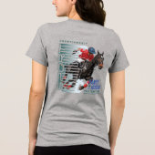 Tanz mit Pferd (Polo Sport) | Damen Tri-Blend Shirt (Rückseite)