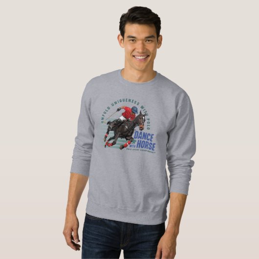 Tanz mit Pferd (Polo Sport) | Herren Sweatshirt (Vorne ganz)