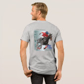 Tanz mit Pferd (Polo Sport) | Herren Tri-Blend Shirt (Rückseite voll)