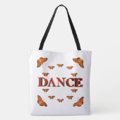Tanz mit Schmetterlingen Design Tasche (Rückseite)