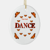 Tanz mit Schmetterlingsdesign Keramik Ornament (Rechts)