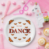Tanz mit Schmetterlingsdesign Pappteller (Party)