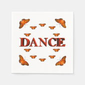 Tanz mit Schmetterlingsdesign Serviette (Vorderseite)