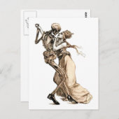 Tanz mit Todespostkarte Postkarte (Vorne/Hinten)