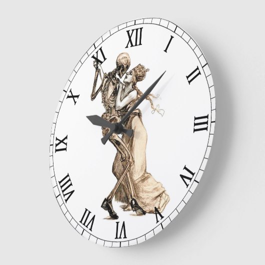 Tanz mit TodesWanduhr Große Wanduhr (Winkel)