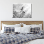 Tanz mit Vögeln II Leinwanddruck (Insitu (Schlafzimmer))