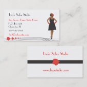 Tanz-/Mode-Visitenkarte Visitenkarte (Vorne/Hinten)