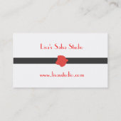 Tanz-/Mode-Visitenkarte Visitenkarte (Rückseite)