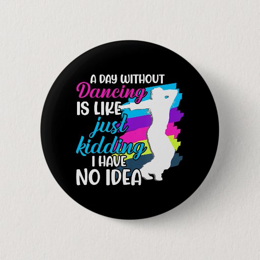 Tanz Moderner Tänzer tanzen Button (Vorderseite)