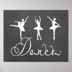 Tanz-motivierend Ballett Poster