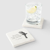 Tanz Motivierend Steinuntersetzer (Seitenansicht)