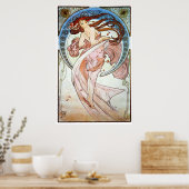Tanz, Mucha Poster (Küche)