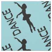 Tanz - Muster der Silhouette Ballerina Stoff (Nahaufnahme)