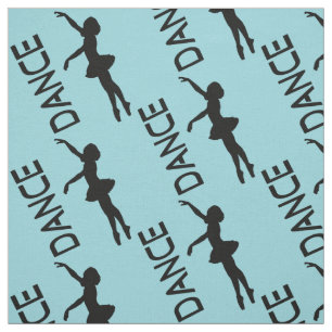 Tanz - Muster der Silhouette Ballerina Stoff