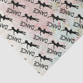 Tanz - Muster der Vintagen Silhouette Ballerina Seidenpapier (Ausschnitt)