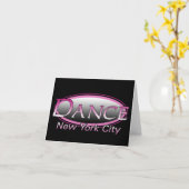 Tanz-New- York Citylogo FREIER RAUM Karte (Gelbe Blume)