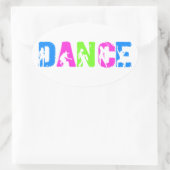 Tanz Ovaler Aufkleber (Tasche)