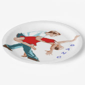 Tanz Pappteller (Schrägansicht)