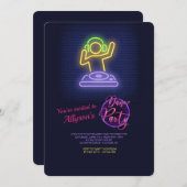 Tanz-Party Einladung (Vorne/Hinten)