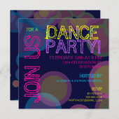 Tanz Party!Einladung Einladung (Vorne/Hinten)