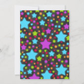 Tanz-Party Einladungs-Glühen-Disco-Party laden ein Einladung (Rückseite)