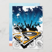 Tanz-Party Einladungskarte Einladung (Vorne/Hinten)