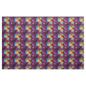 Tanz-Party mit Glühen in den dunklen Farben Stoff (Fat Quarter (45,7 x 55,9 cm))
