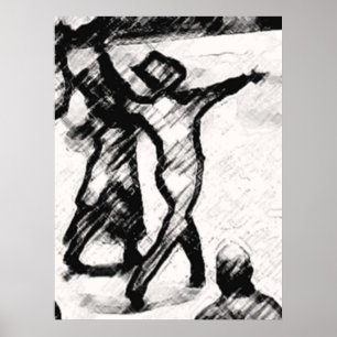 TANZ-PLAKAT-DRUCK ** BIS 32" POSTER