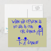 Tanz Postkarte (Vorne/Hinten)