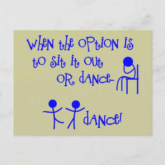 Tanz Postkarte (Vorderseite)