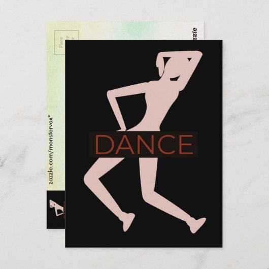 Tanz Postkarte (Vorne/Hinten)