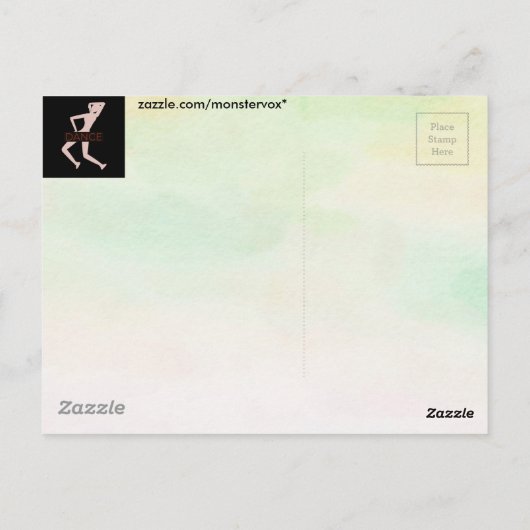 Tanz Postkarte (Rückseite)
