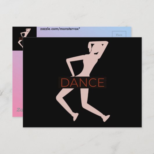 Tanz Postkarte (Vorne/Hinten)