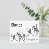 Tanz Postkarte (Stehend Vorderseite)