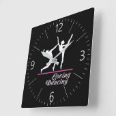 Tanz Quadratische Wanduhr (Winkel)