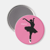 Tanz (rosa) magnet (Vorderseite/Rückseite)