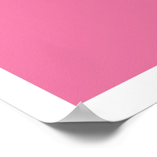 Tanz (rosa) poster (Ecke)