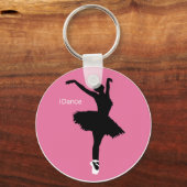 Tanz (rosa) schlüsselanhänger (Vorderseite)