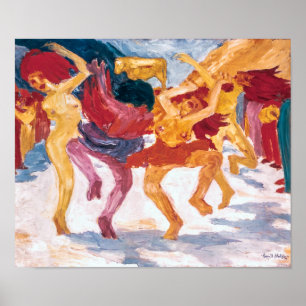 Tanz rund um das Goldene Kalb   Emil Nolde   Poster