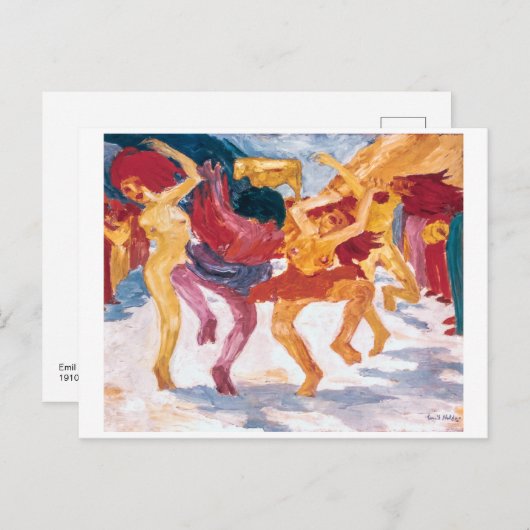 Tanz rund um das Goldene Kalb | Emil Nolde | Postkarte (Vorne/Hinten)