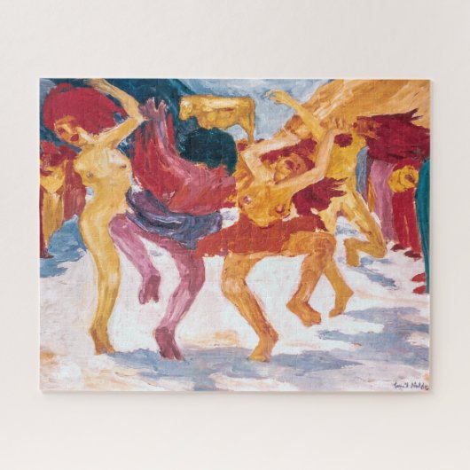 Tanz rund um das Goldene Kalb | Emil Nolde | Puzzle (Horizontal)